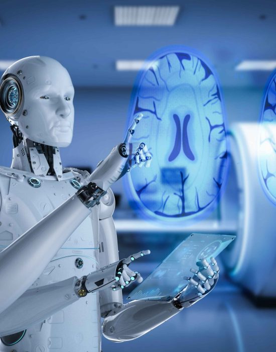 medical-technology-concept-with-3d-rendering-cyborgs-with-graphic-display-x-ray-brain (1)